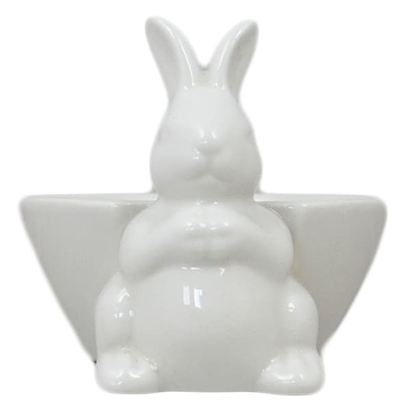 Porcelænsskål Påskehare - 8-pak Vit 2000