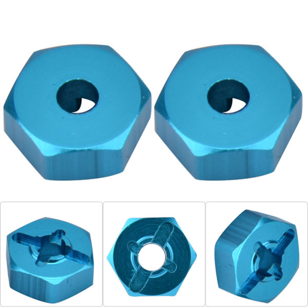 7mm til 12mm Hex Nav Drive Adapter for WLtoys modellbil
