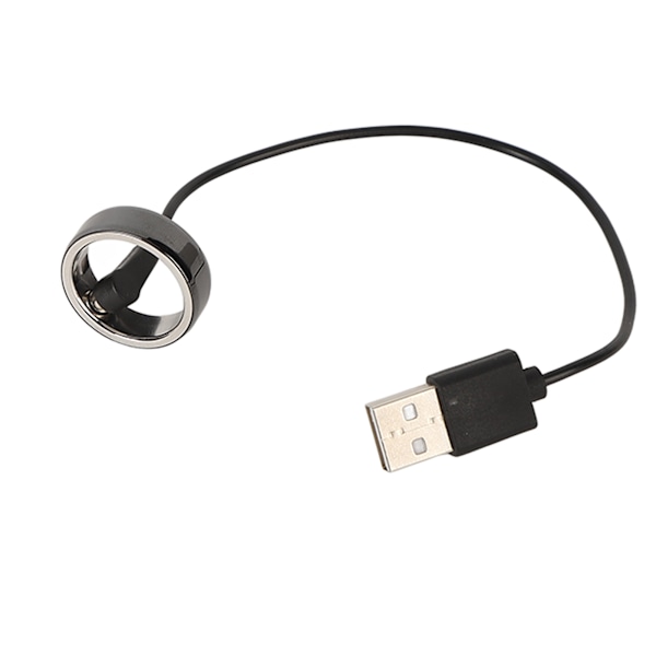 Mobiltelefon BT-forbindelse Smart Ring Health Tracker Genopladelig Vandafvisende Smart Ring til Mænd Kvinder Sort nr. 21