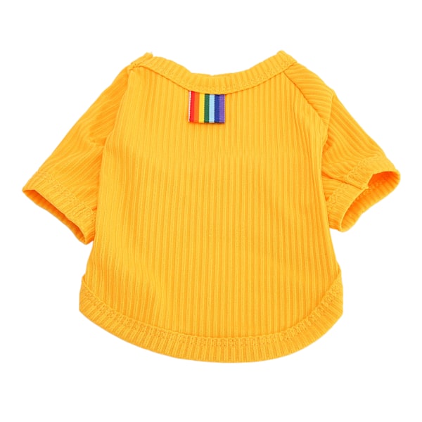 Hundetrøje Is Silke Åndbar Hundekølevest Skjorte Tøj til Små Kæledyr Hund Kat Forår Sommer Orange 2XL