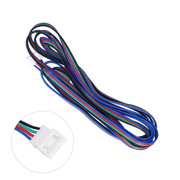 Motorförlängningssladd hane till hona extruderkabel för laddning för JST PH2.0 4-stiftskontakt