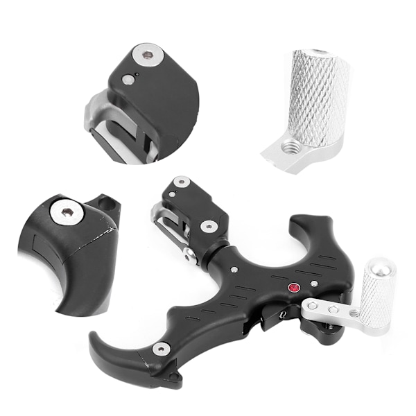 c5 Aluminium 3/4 Finger Bågskytte Båge Frigöring Grip Båge Frigöring Hjälper Bågskytte Tillbehör