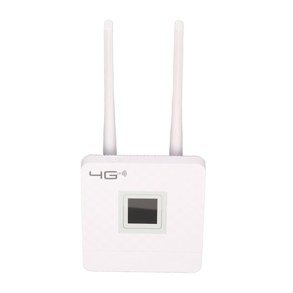 4G LTE CPE-router 150 Mbps DC 12V 1A 50 til 60Hz RJ45-interface 4G trådløs router med 1,44-tommer smart LCD-skærm AC 110‑240V EU-stik