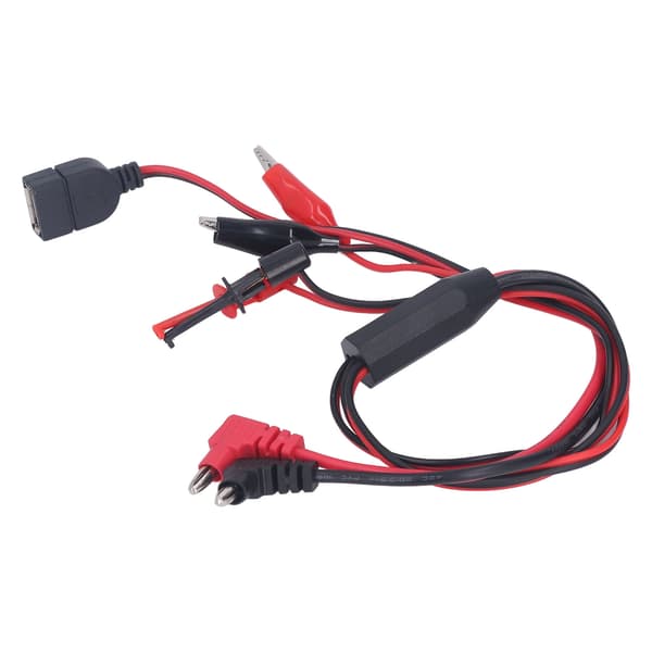 2pcs Banana Plug to Alligator Clip Test Lead Cable DC Regulated Power Supply Interface Line