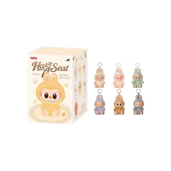 Pop Marts 17cm Pull Bub Crazy Rabbit - Kramgo Sittande Plysch Sötnos! random