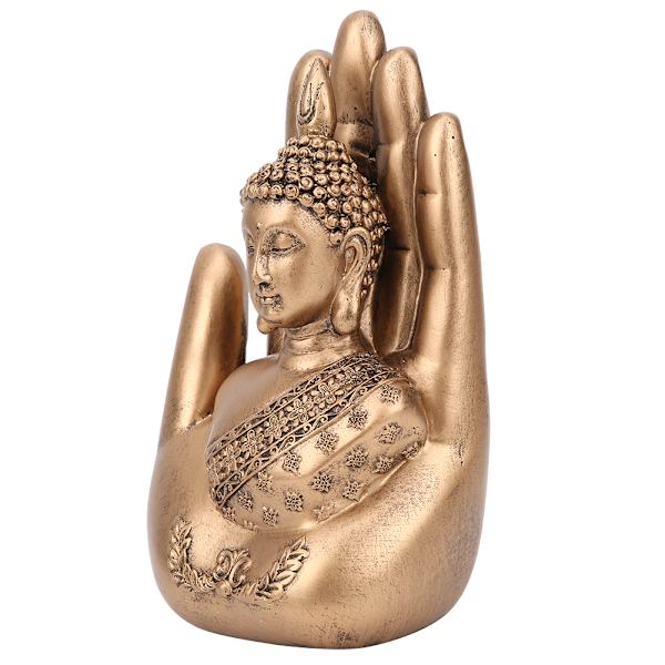 Hjemmets antikke harpiks Buddha-statue Ornament Kunst Håndverk Kontor Skrivebord Dekorasjon Tilbehør