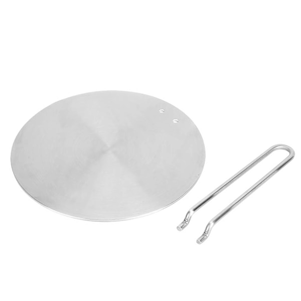 Varmefordeler i rustfrit stål Induktionsplade Adapter Omdannelse Gas Elektrisk Kogeplade 22cm