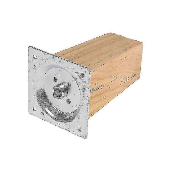 Sett med 4 firkantede møbelben i eik[LD] 10cm