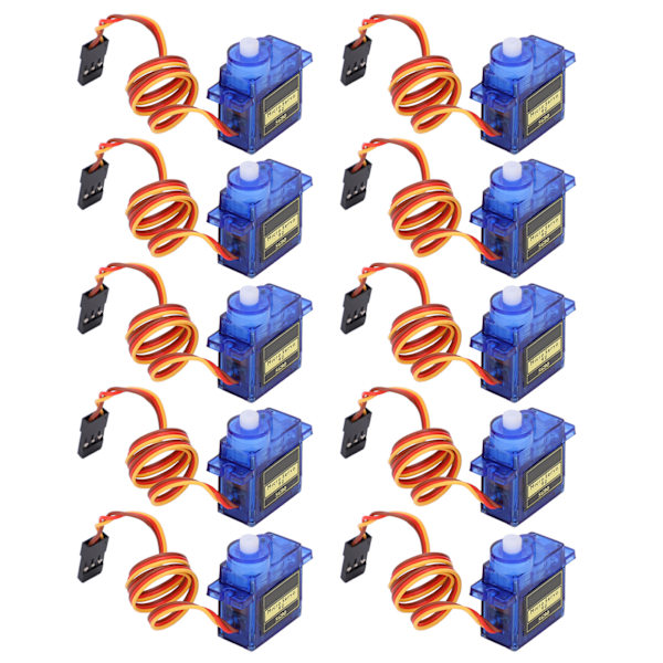 10 stk servomotor med fast vinge Flyvemodel Fjernbetjening DIY Server Driver Modul SG90