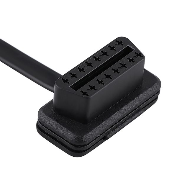 Bil Auto 16-stift hane till hona OBD2 förlängningskabel diagnostisk adapter 100 cm/39 tum Längd