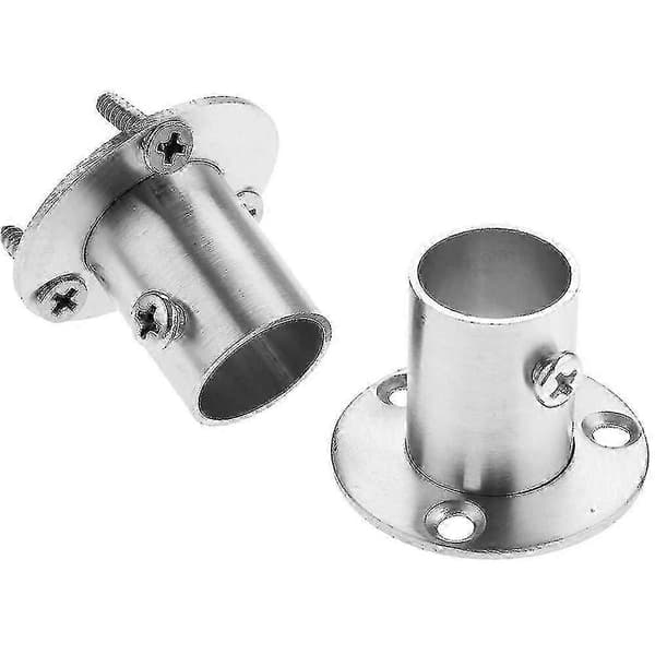 2 x rustfritt stålrørflenshylse stangholderfeste [LD] 19mm