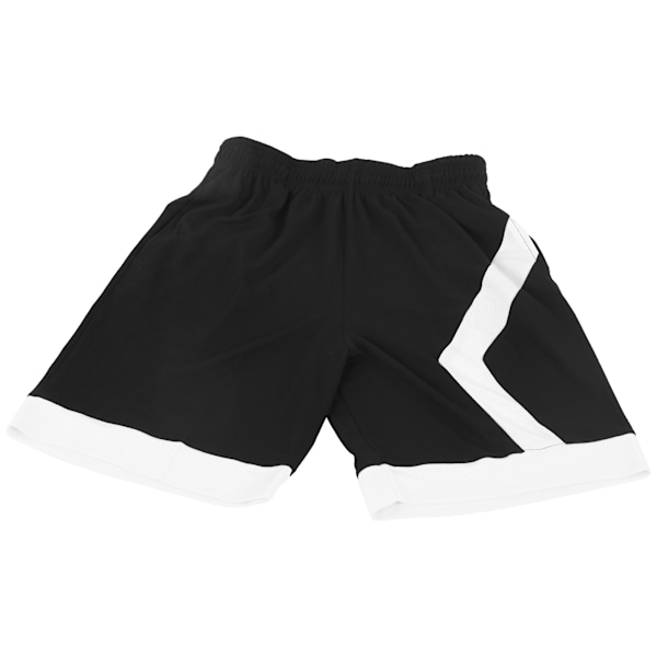 Man Summer Sports Short Pants Hurtigtørrende træningsshorts til basketball/løb BlackXXXXL