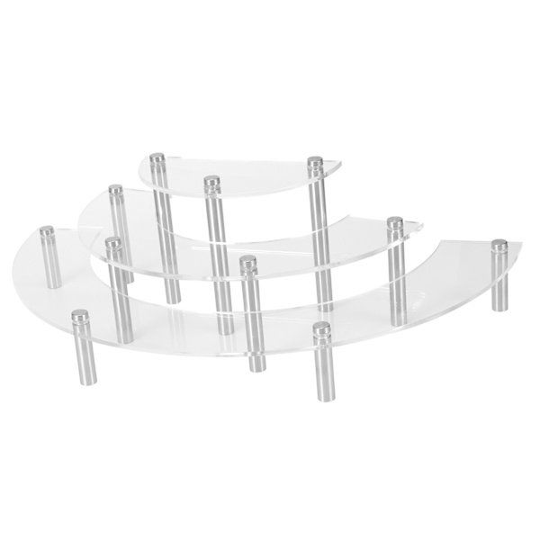 3-etagers akryl kageholder Dessert Cupcake Display Stativ Holder Bryllup julepynt