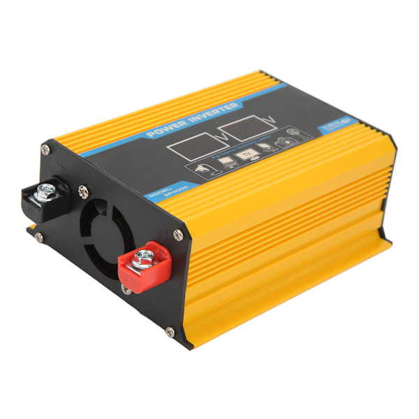 300W Modifierad Sine Wave Inverter USB Car Power Inverter Adapter LED Display 12V till 220V Gul