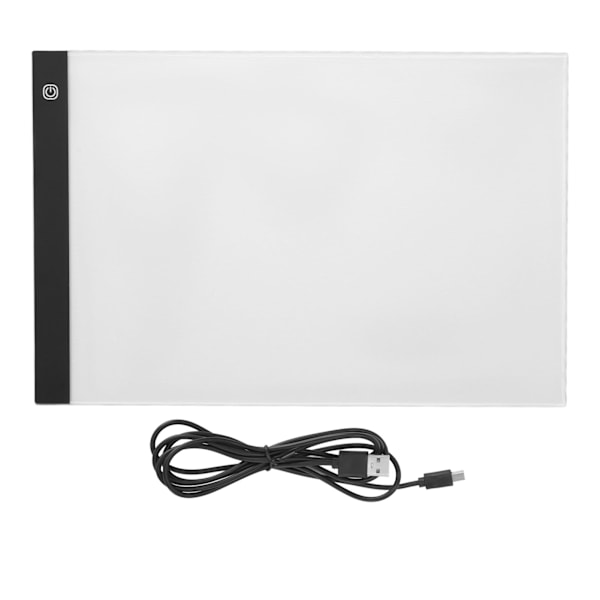 LED-lysboks Tracer 3 nivåer Lysstyrke Mykt hvitt lys USB-lading Ultratynn A3 Tracing Pad for scrapbooking embossing