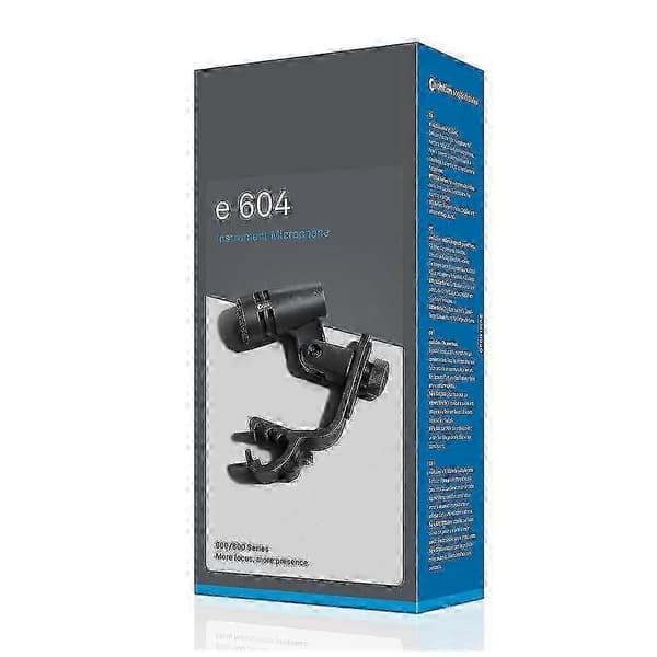 E604 e 604 Trådbunden Dynamisk Mikrofon Tom Virveltrumma Evolution Series Kardioid Instrumenttrummikrofon med Klämarmfäste