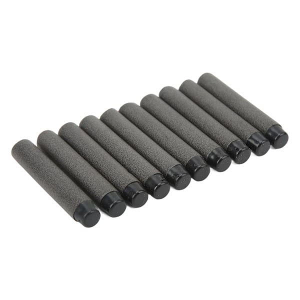 EVA Foam Dart Hollow Refill Dart Skjutbollspel Leksaker för Barn Pojkar Flickor Svart mjukt huvud