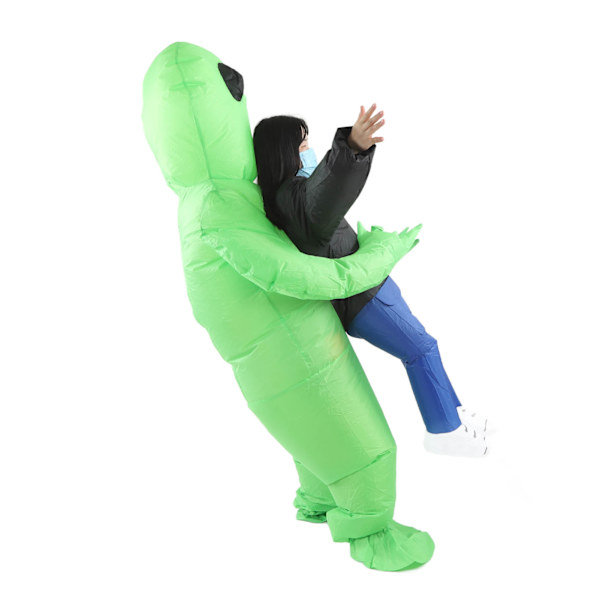 Uppblåsbara Alien Rider-kostymer Innovativt roligt Vattentät Alien Carry People-dräkt för Cosplay Party Festival Barn (för 120-140 cm)