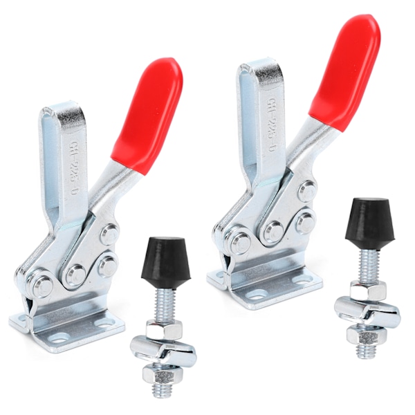 2 st svetsvippklämma horisontell fixtur armbågskompressor Snabbkopplingshandverktyg GH-225-D