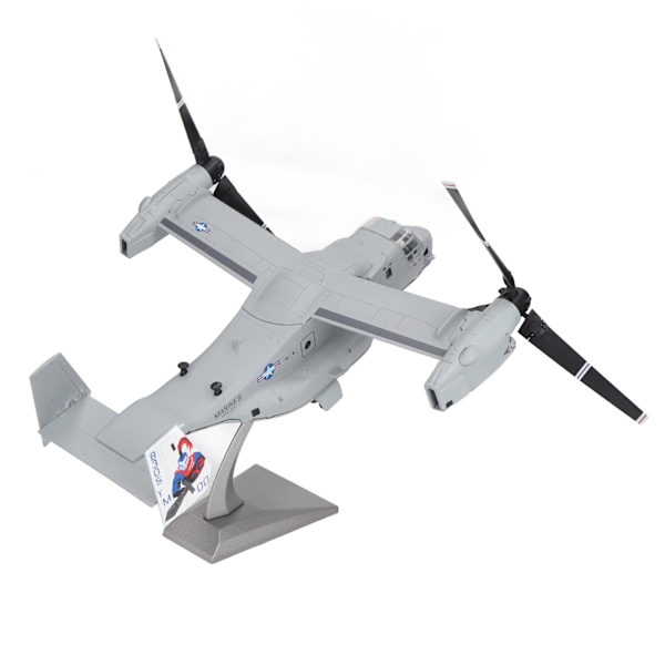 1:72 Tilt Rotor Flygplansmodell Hemlegering Simulerad Diecast Flygplansmodell Dekorationssamling