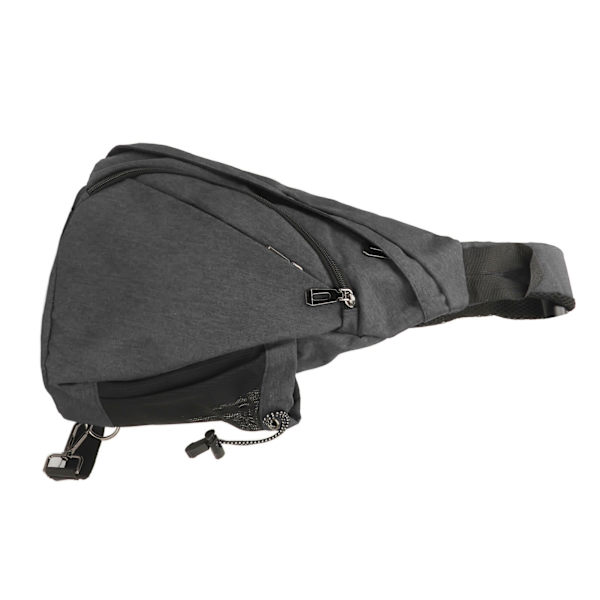 Män Fanny Pack Enkel Snygg Multifunktionell Bärbar justerbar axelrem Slingväska för utomhusresor Grå