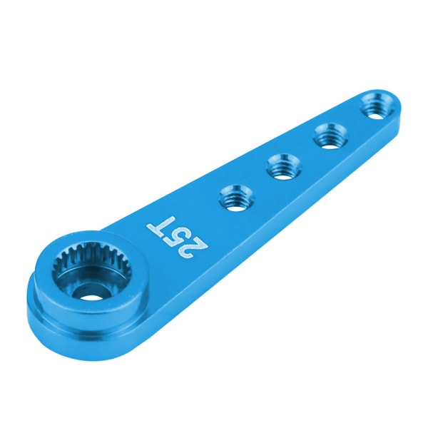 CNC-bearbetning av aluminiumlegering 25T servoarm för WPL 1627 RC lastbil (blå)