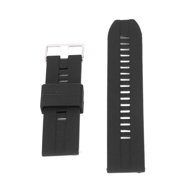 Urrem 22 mm Universal Quick Release Silikone Tilbehør til Realme Watch 2 Sort