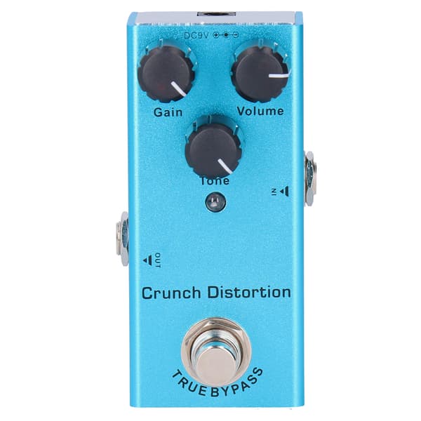 Elektrisk gitar effektpedal Crunch Distortion Mini True Bypass Aluminiumlegering DC 9V JDF 3