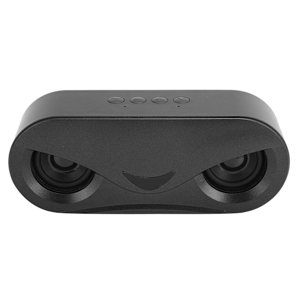 Kannettava langaton Bluetooth-kaksoiskautin LED-valolla, basso-stereo kaiutin U-levylle, musta
