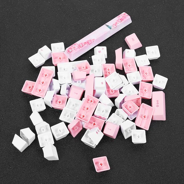 Cute Girl-Pattern Sublimation PBT Keycaps for Mechanical Keyboard (73 PCs)