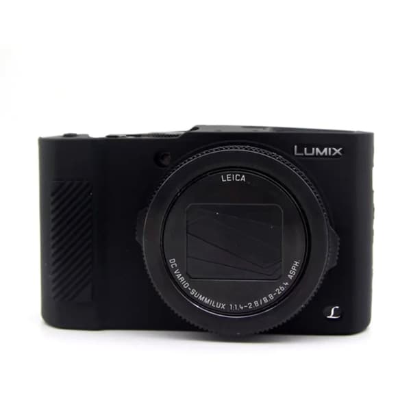 Silikonebeskyttelse til Panasonic Lumix DMC LX10 Sort Svart black