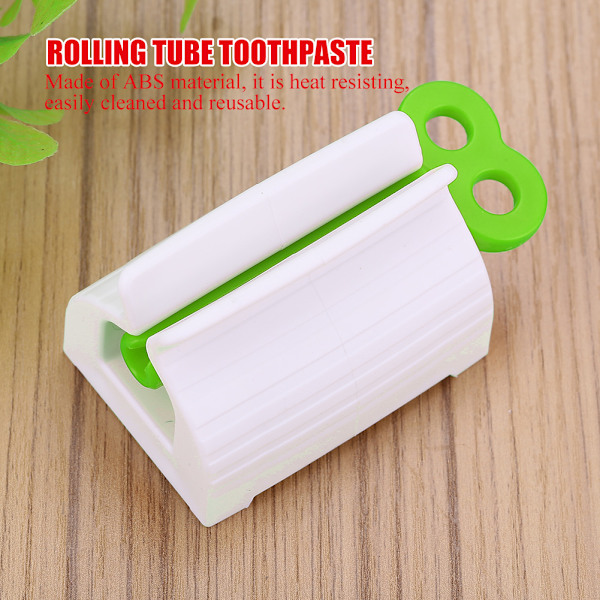 Rolling Tube Tandkräm Squeezer Tandkrämer Dispenserhållare för badrum (grön)