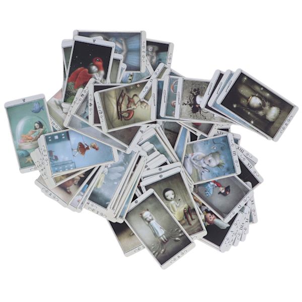 78st Tarotkortlek Bestruket papper Engelska språk Tarotminikort Brädspelsinteraktion