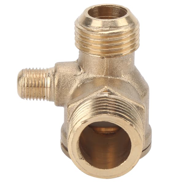 1-way Valve Brass Material Threaded Pneumatic Air Compressor Accessory 1/2x3/4-16x10