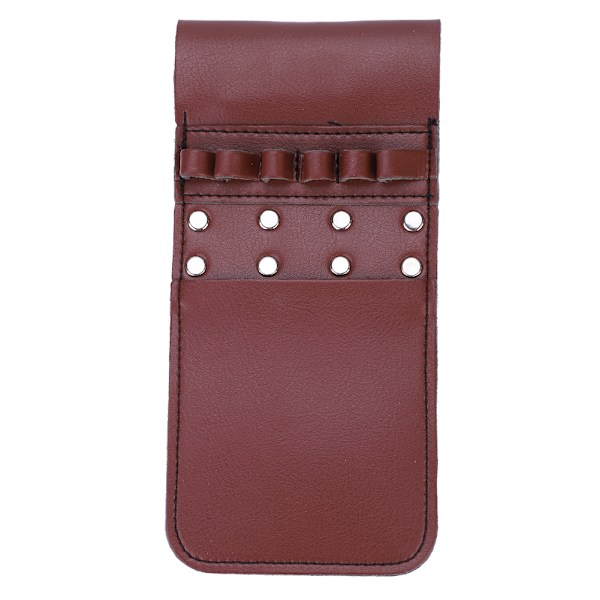 Bärbar Pocket Quiver PU Läder 6st Arrow Midjehållare Väska Bågbågskytteutrustning (Brun)
