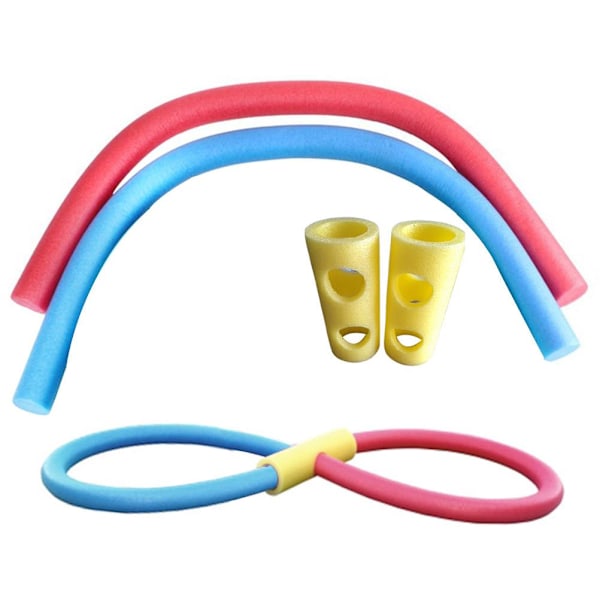 2 st Pool Noodles med 2 Kopplingar 59 tum Ihåliga Skum Pool Sim Noodles Skum Noodles
