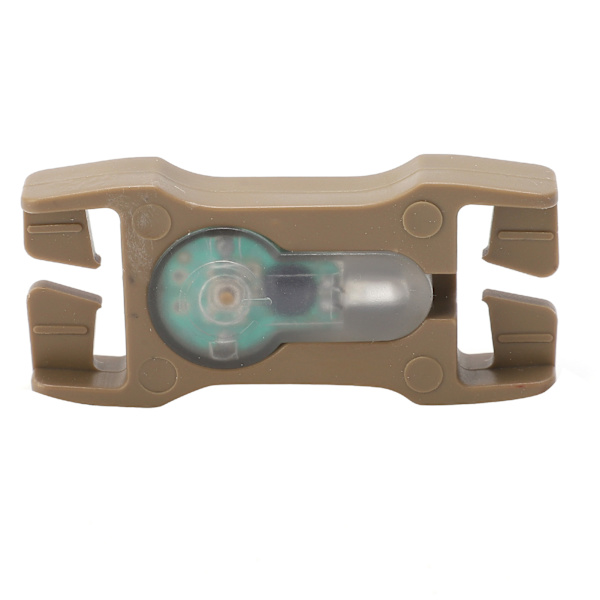 Utomhus Mini Survival Light IPX8 Vattentät säkerhetssignallampa för 2,5 cm Bredd StrapMud Färg Bas Lila Light