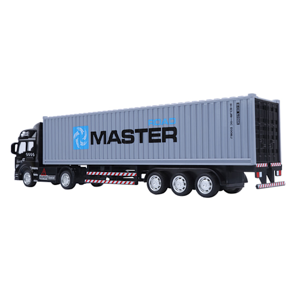 1:48 Legering Container Truck Model Legetøj Højsimulering Børnebil Legetøj Køretøjer Grå Container Truck Model