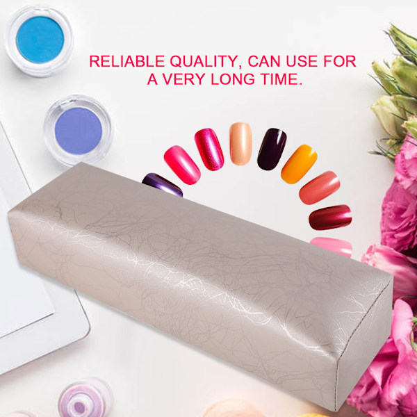 Stripe högkvalitativt läder Nail Art Kudde Manikyr Mjuk svamp Handstöd Kuddhållare 02#