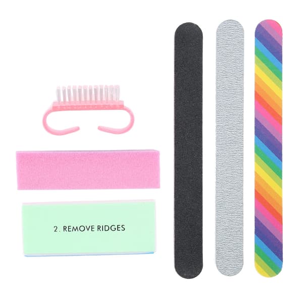 6pcs Professional Manicure Tool Nail File Buffers Pedicure Nail Art Kit