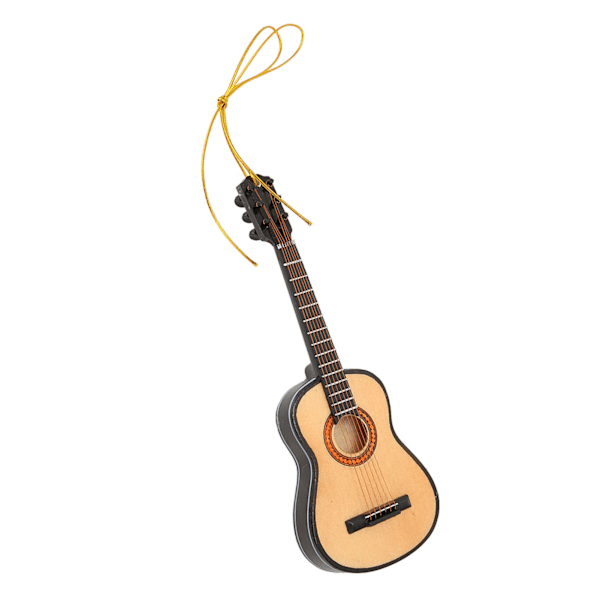 Gitar Modell Livaktig Dekorativ Treminiature Gitar Ornament for Juletre Stue Studierom