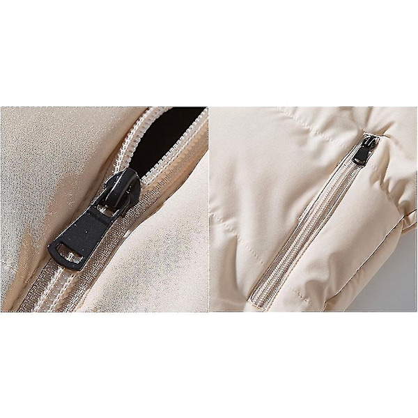 Lättviktspackbar dunväst för män - Beige - Storlek 2XL
