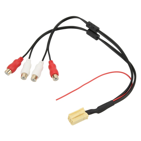 4RCA-kabel MINI ISO 6-pin lydlinje Bluetooth-utskifting for Peugeot for Grundig