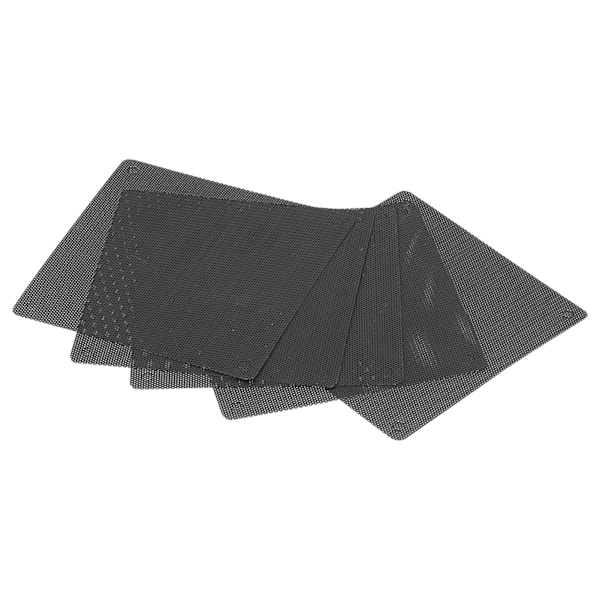5 kpl 12 cm tietokoneen tuulettimen suojaa PC-tietokoneelle kannettavalle PVC-pölynkestävä tuulettimen pölysuodatin musta