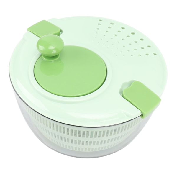 Salatspinner Plast Tidsbesparende Rask Blanding Vaskbar Roterbar Veggie Washer for Kitchen Green