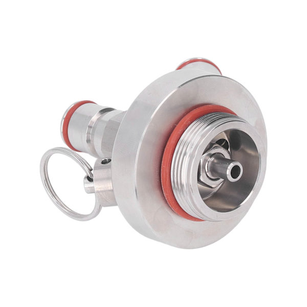 Mini Keg Dispenser Ølhanen Dobbelt Ball Lock Rustfrit Stål med Slange Reservepakning