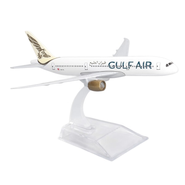 Metall flygplansmodell Legering Simulerad exakt skala Stabil bas Heminredning Planmodell för Boeing 787
