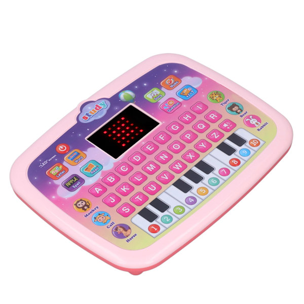 LED Early Education Machine Multifunktionell interaktiv inlärningsmaskin för barn Rosa