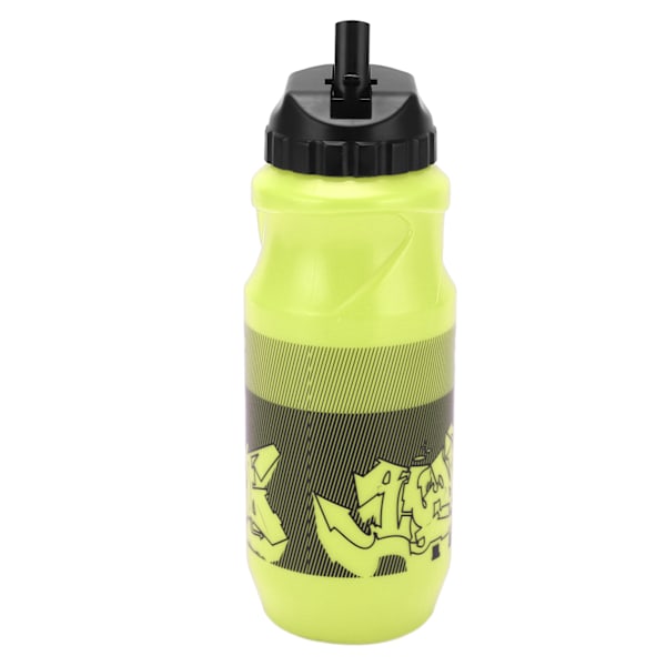 Sportflaska Stor kapacitet Graffiti Style Silicon Cykeldryck Vattenkokare för cykling 650ml
