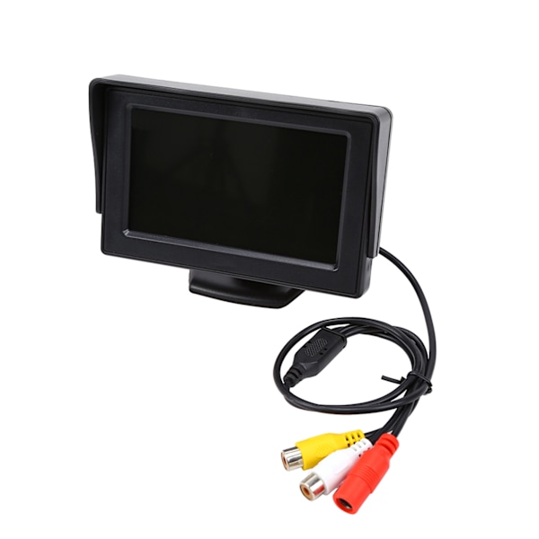 Trådlös backkamera Kamera Bilnummerskylt 170 grader 4.3 TFT bilmonitor